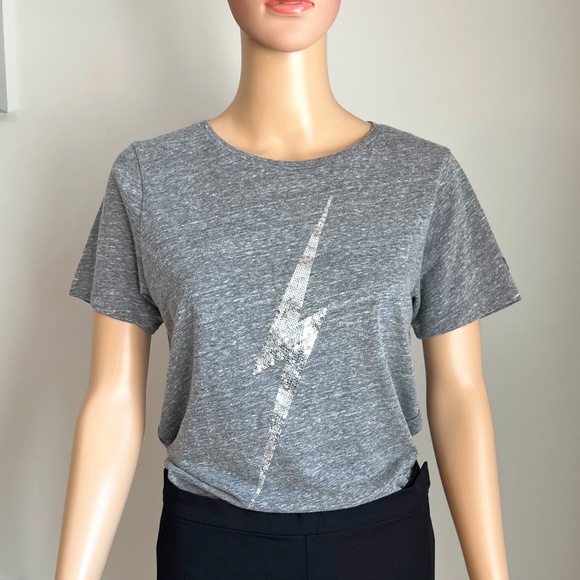 Urban Decay Sequin Lightening Bolt Tee, Size Small - Picture 2 of 11